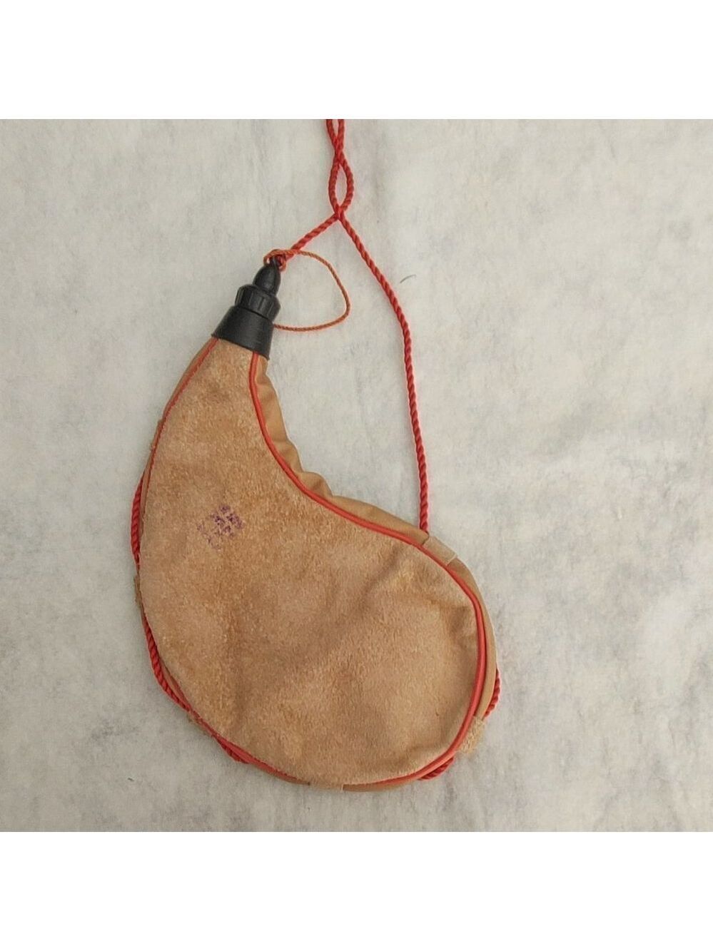 Tan Spanish Leather Suede Canteen Bota Bag